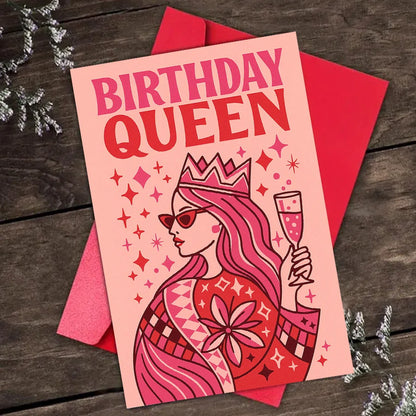 A Birthday Card for The Queen, Specially Designed for Friends And Family to Celebrate Her Special Day, Featuring a Fun Design.