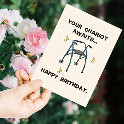 1pc, Funny Happy Birthday Card For Grandma Grandpa Him Husband Boyfriend Girlfriend Wife Her, Unique Birthday Gifts For Women Me