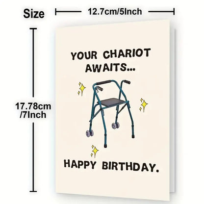 1pc, Funny Happy Birthday Card For Grandma Grandpa Him Husband Boyfriend Girlfriend Wife Her, Unique Birthday Gifts For Women Me