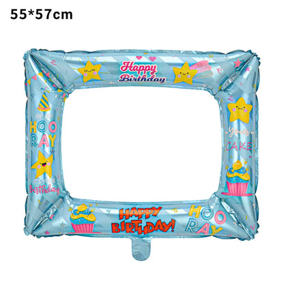 Birthday Graduation Dots Photo Frame Aluminum Film Balloon Party Graduation Ceremony New Year's Eve Photo Prop
