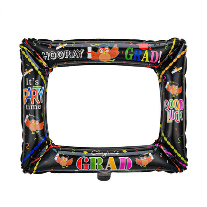 Birthday Graduation Dots Photo Frame Aluminum Film Balloon Party Graduation Ceremony New Year's Eve Photo Prop
