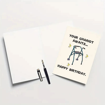 1pc, Funny Happy Birthday Card For Grandma Grandpa Him Husband Boyfriend Girlfriend Wife Her, Unique Birthday Gifts For Women Me