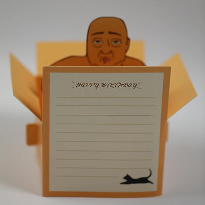Funny Happy Birthday Pop-Up Birthday Card For Party Fun Office Home Decor Cute Desktop Novelty Hilarious Desktop Decoration