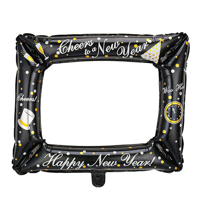 Birthday Graduation Dots Photo Frame Aluminum Film Balloon Party Graduation Ceremony New Year's Eve Photo Prop