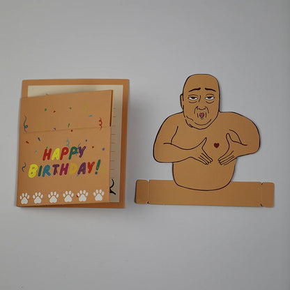 Funny Happy Birthday Pop-Up Birthday Card For Party Fun Office Home Decor Cute Desktop Novelty Hilarious Desktop Decoration