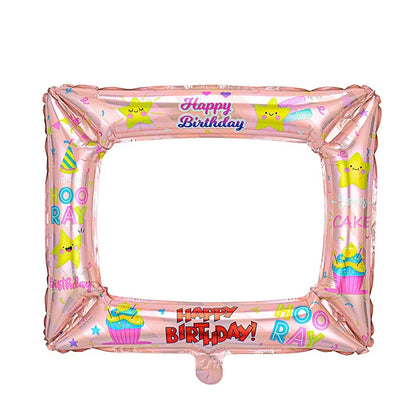 Birthday Graduation Dots Photo Frame Aluminum Film Balloon Party Graduation Ceremony New Year's Eve Photo Prop