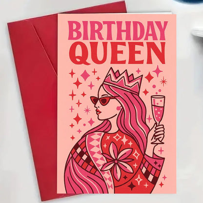 A Birthday Card for The Queen, Specially Designed for Friends And Family to Celebrate Her Special Day, Featuring a Fun Design.